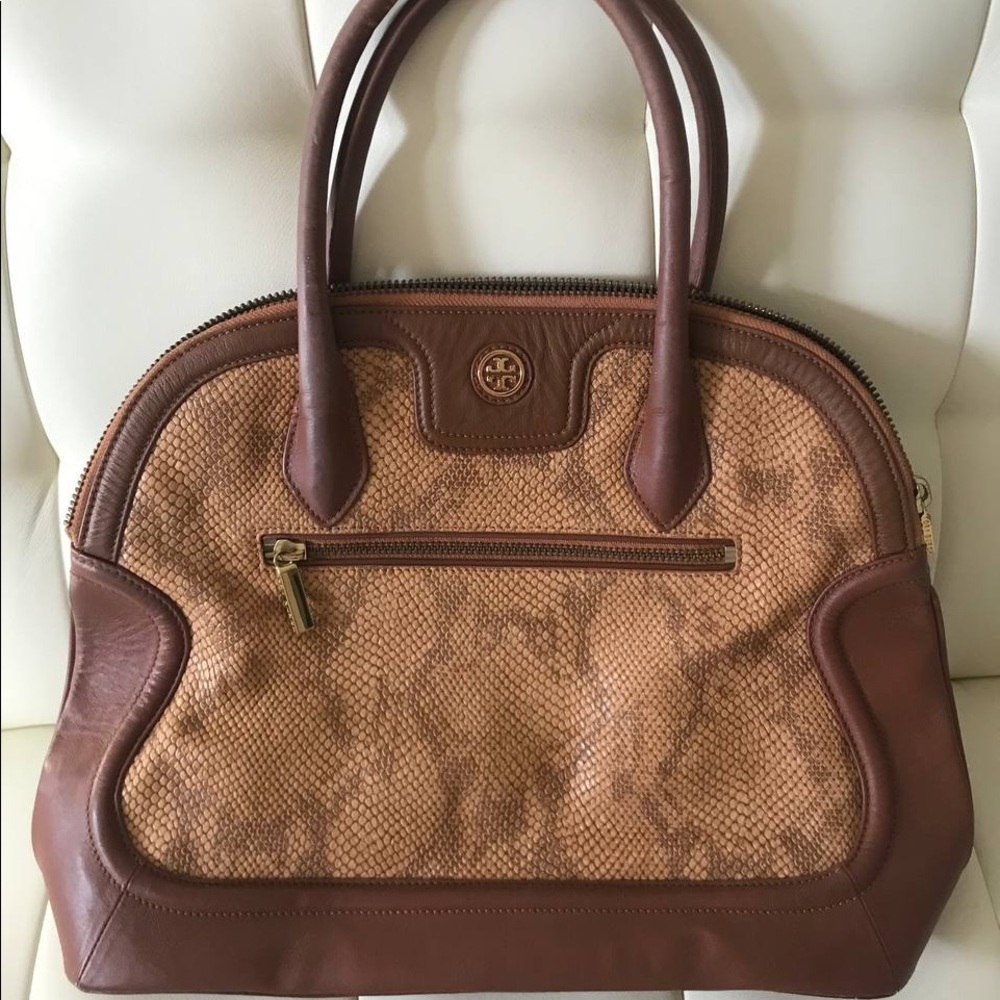 Tory Burch Authentic classic Robinson brown bag